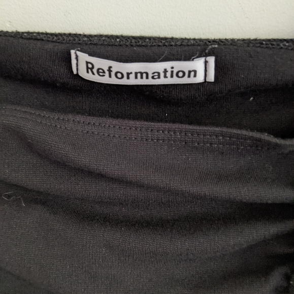 Reformation Cleo Top in Black Medium - Picture 3 of 7
